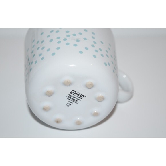 Ikea Polka Dot Coffee Mugs 7 oz Light Green Pink Blue Maria Vinka  4pc set 10866 - Picture 3 of 10
